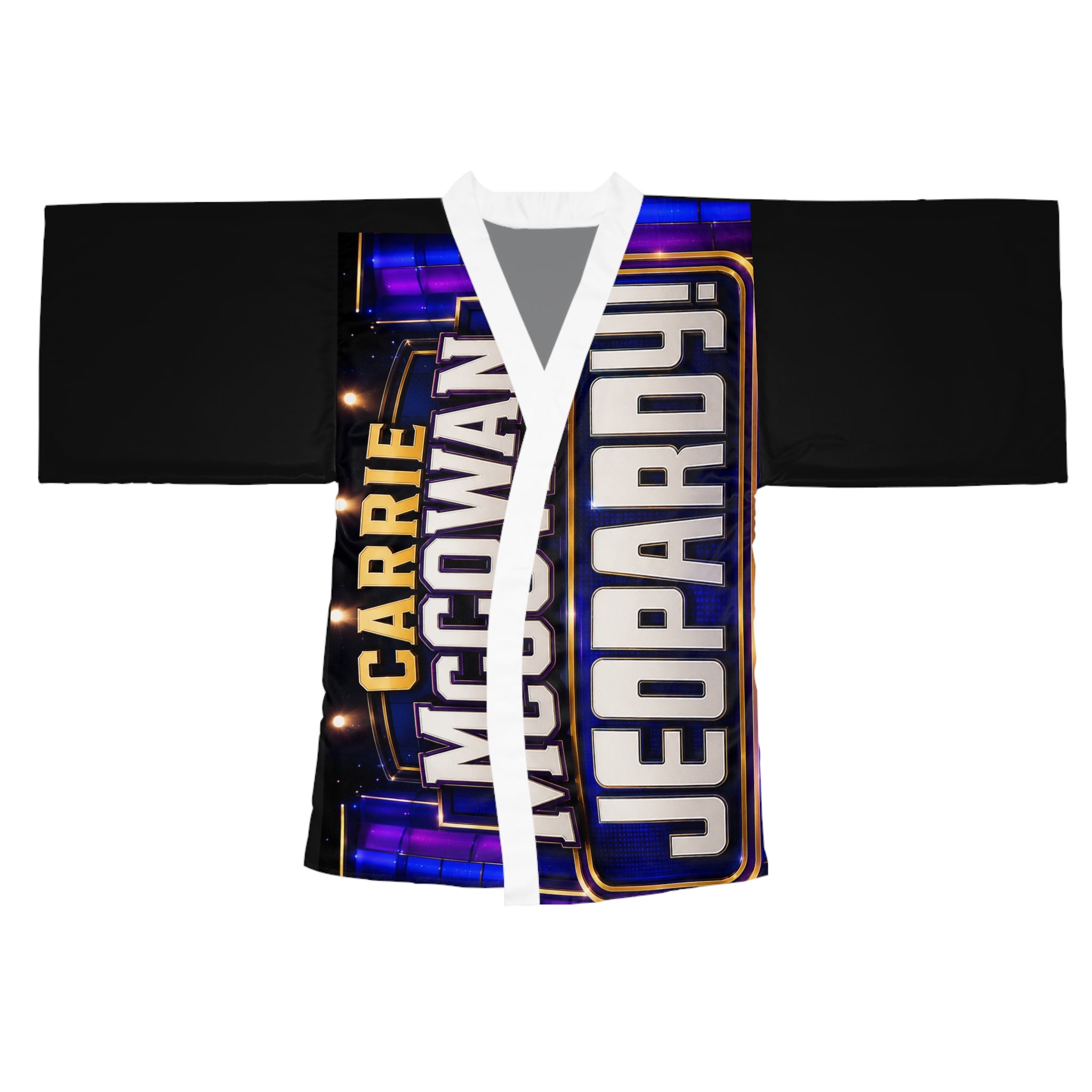 Jeopardy! Game Show Kimono Robe — Personalized "Carrie McCowan" Design
