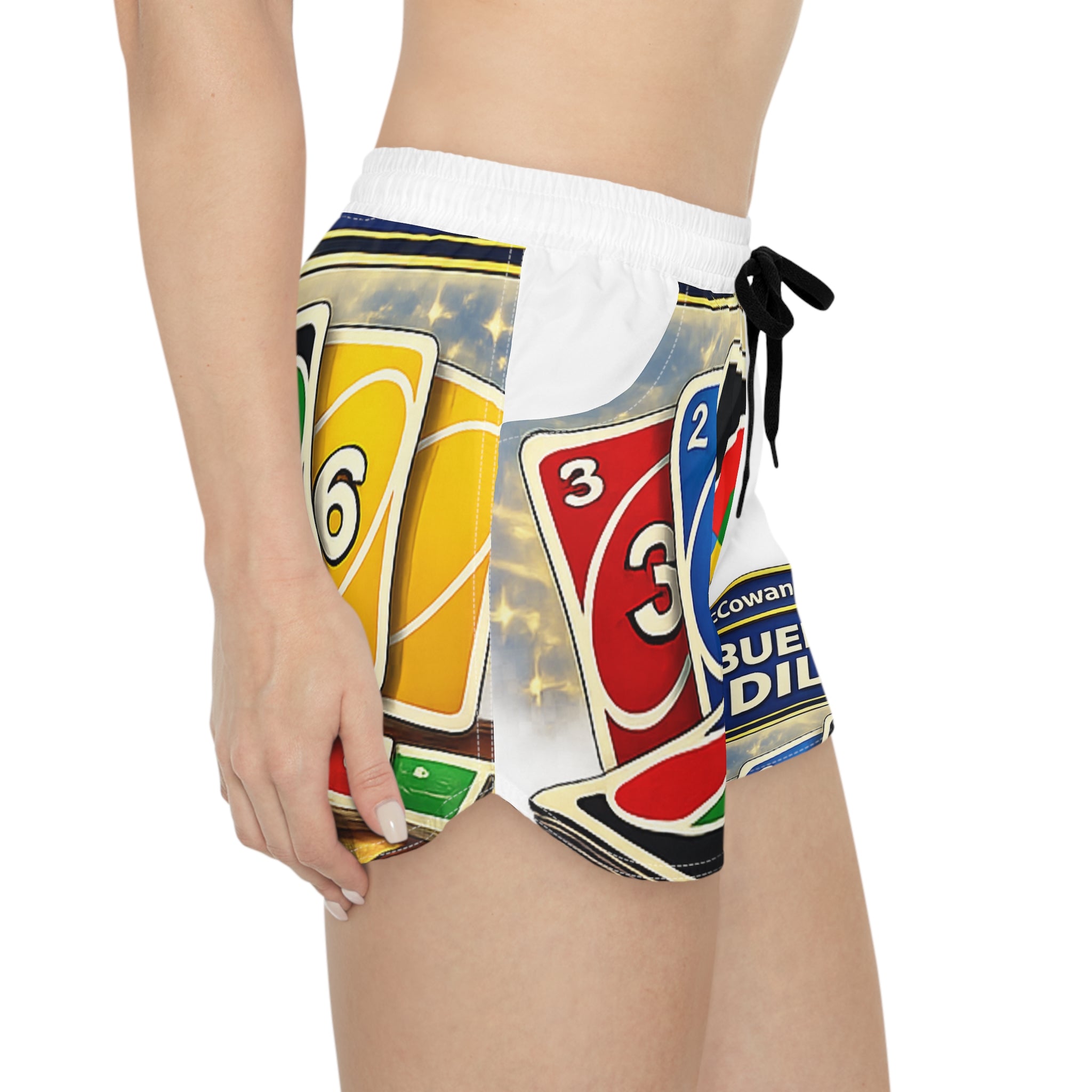 Women's UNO Card Game Shorts — Personalized Family Reunion Design