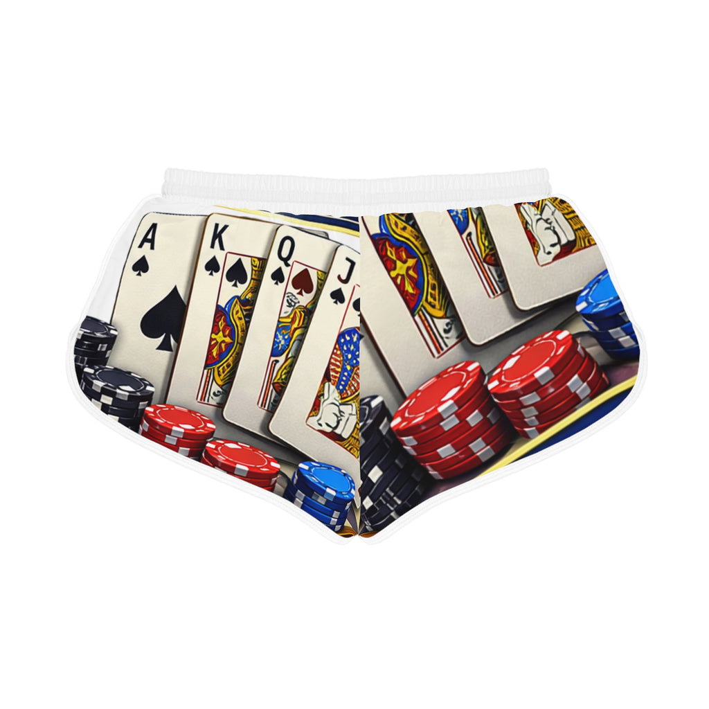Poker Night Custom Women's Relaxed Shorts — McCowan Family Reunion 2027