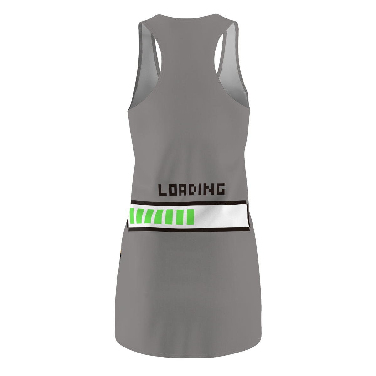 Racerback Dress — Retro Pixel Food Gamer "Game On" Design