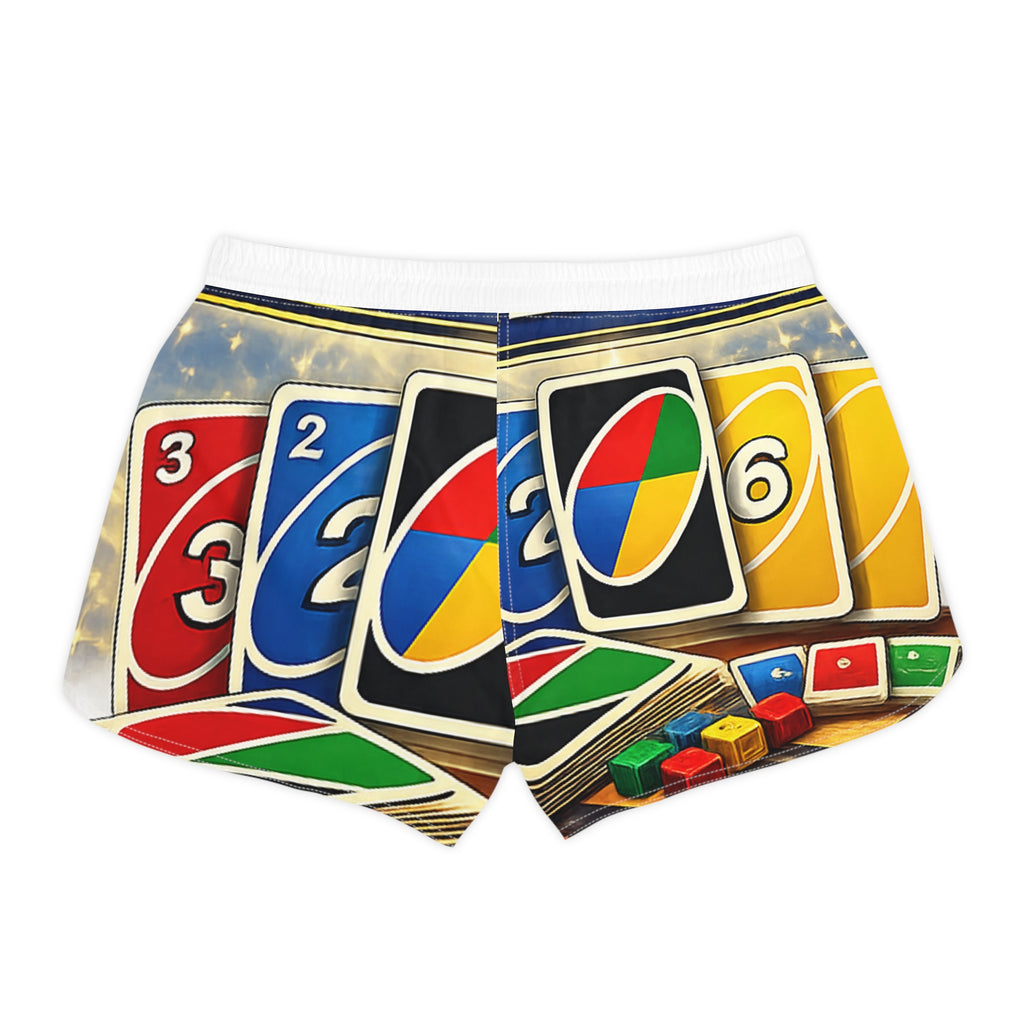 Women's UNO Card Game Shorts — Personalized Family Reunion Design