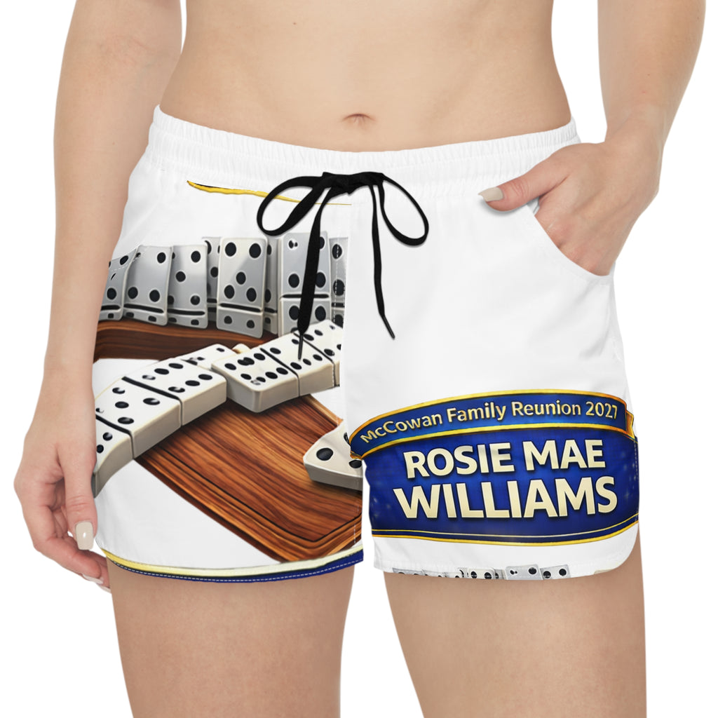 Dominoes Family Reunion Women's Casual Shorts - Personalized Rosie Mae Williams 2027
