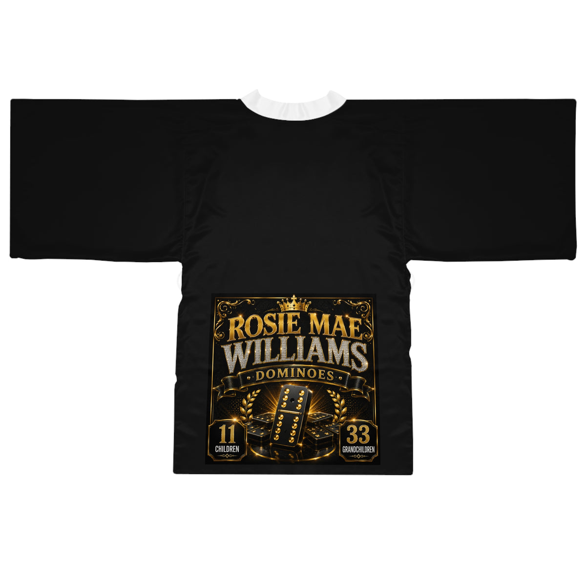 Dominoes Kimono Robe — Personalized Rosie Mae Williams Design