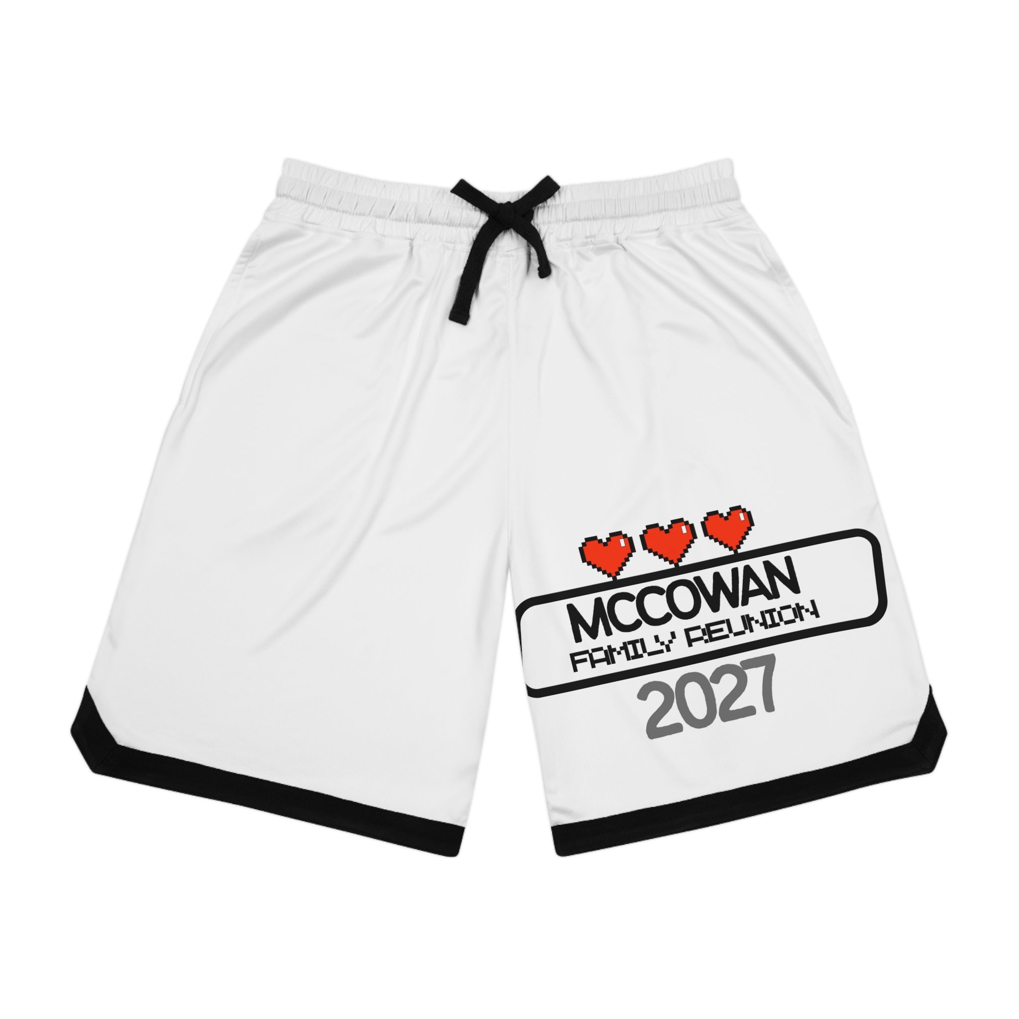 Family Reunion Basketball Shorts 2027 — Personalized McCowan Reunion AOP Shorts