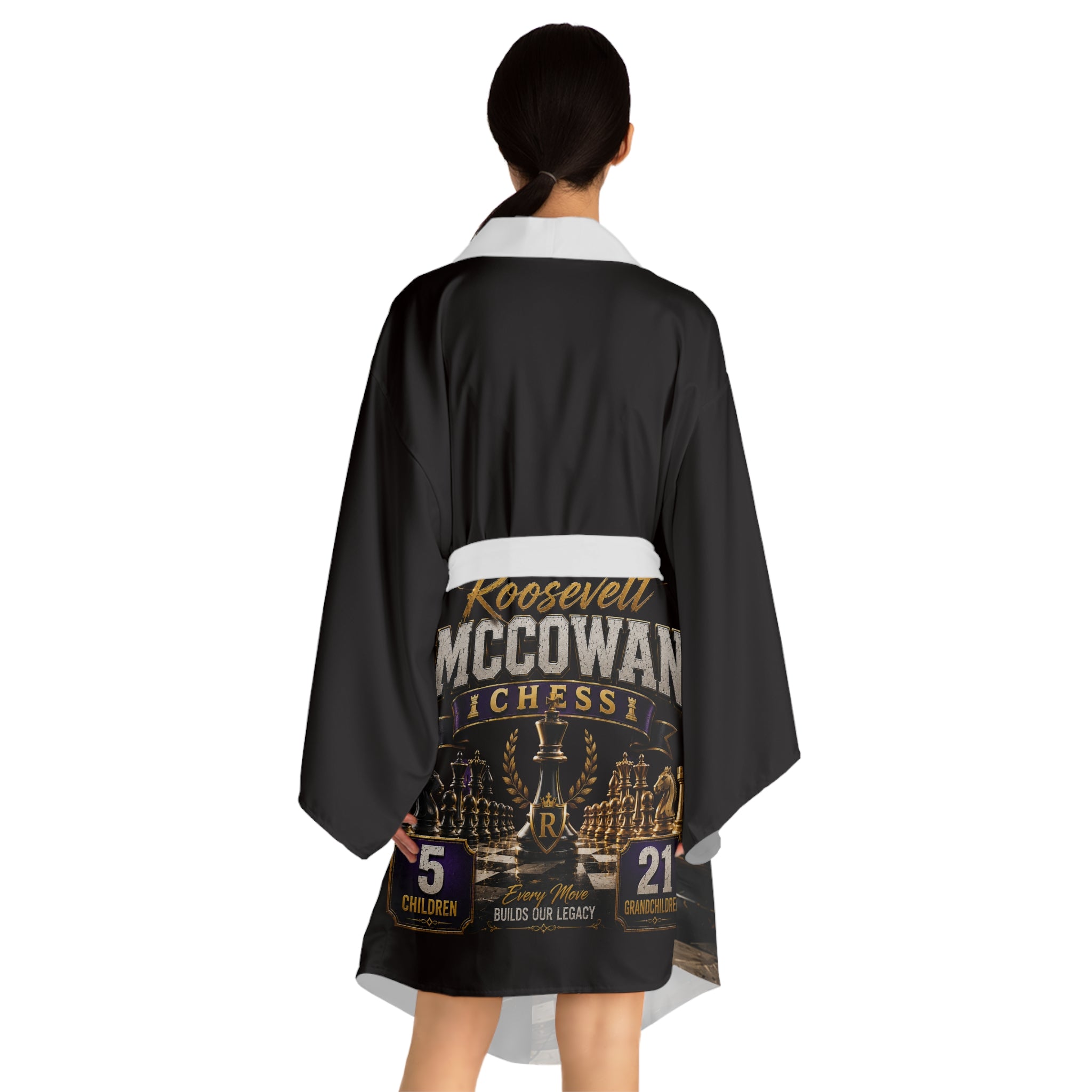 Kimono Robe — Personalized Roosevelt McCowan Chess Champion Design