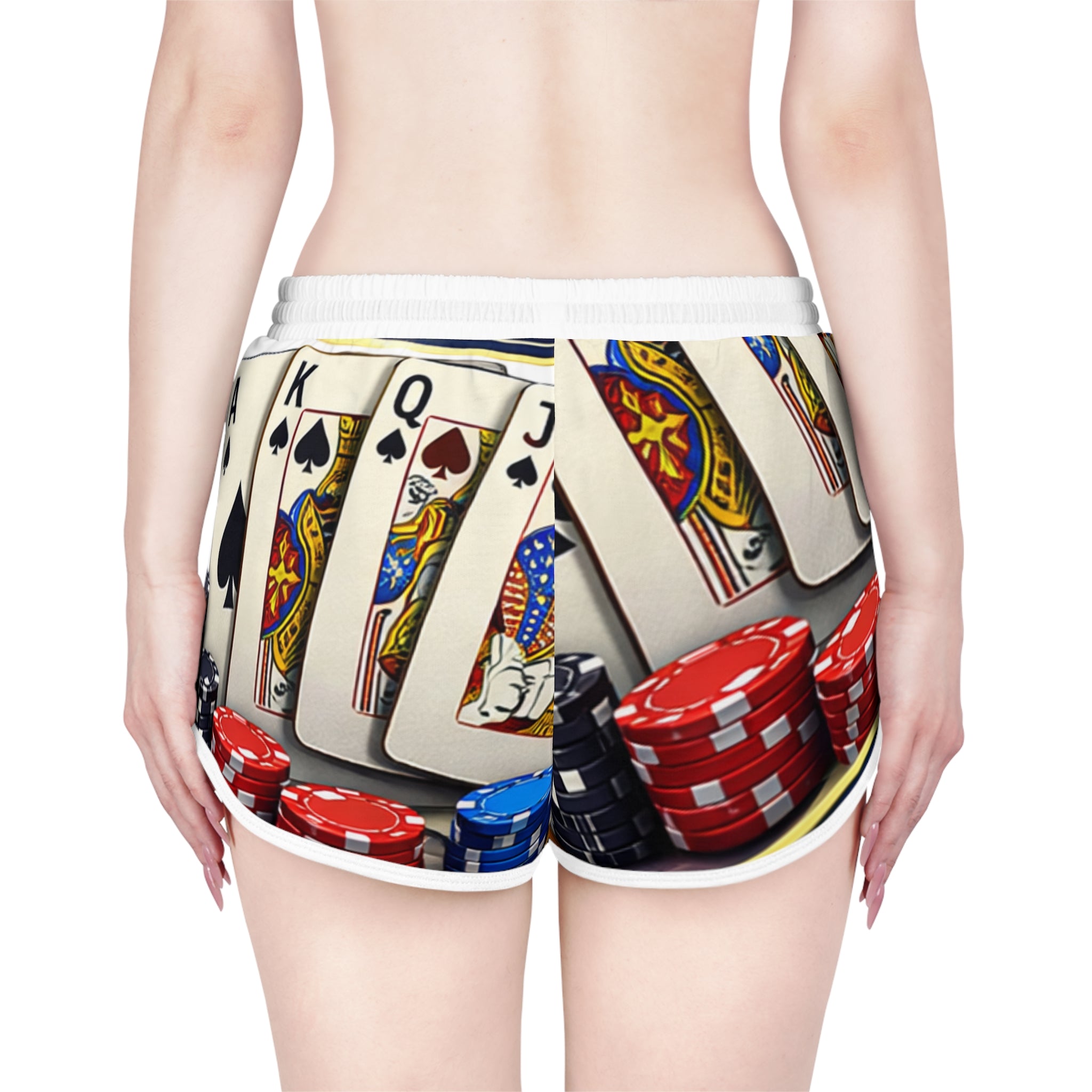 Poker Night Custom Women's Relaxed Shorts — McCowan Family Reunion 2027