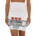 McCowan Family Reunion 2027 Pencil Skirt — Retro Pixel Heart Reunion Apparel