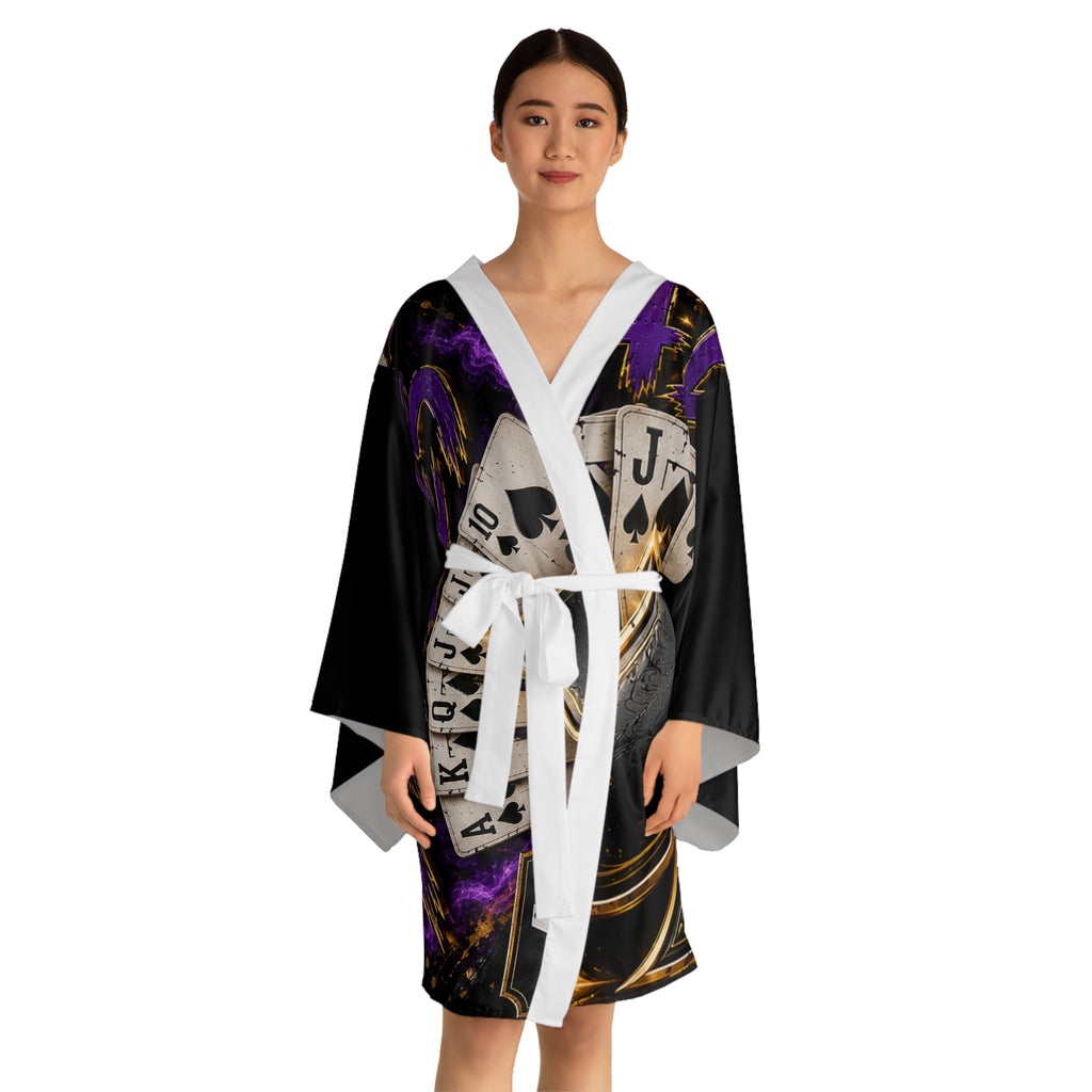 Long Sleeve Kimono Robe (AOP)
