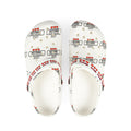 Comfort Foam Clogs — Cute License Plate & Hearts All‑Over Print